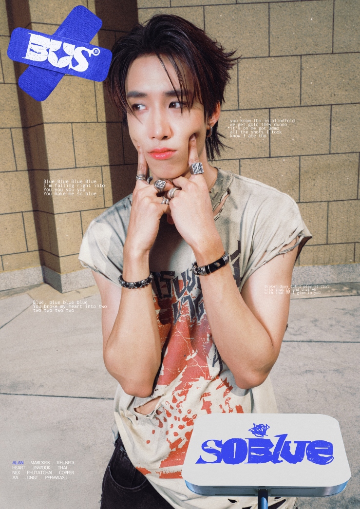 01FINALmemberKV ALAN15jan copy 739x1045 1 BUS เสิร์ฟเพลงอกหักสไตล์ตัวดื้อ! ส่งซิงเกิลใหม่ "So Blue" แซดแต่ยังซ่า เพลงอกหักสุดกวนที่ฉีกกฎความเศร้าเดิมๆ