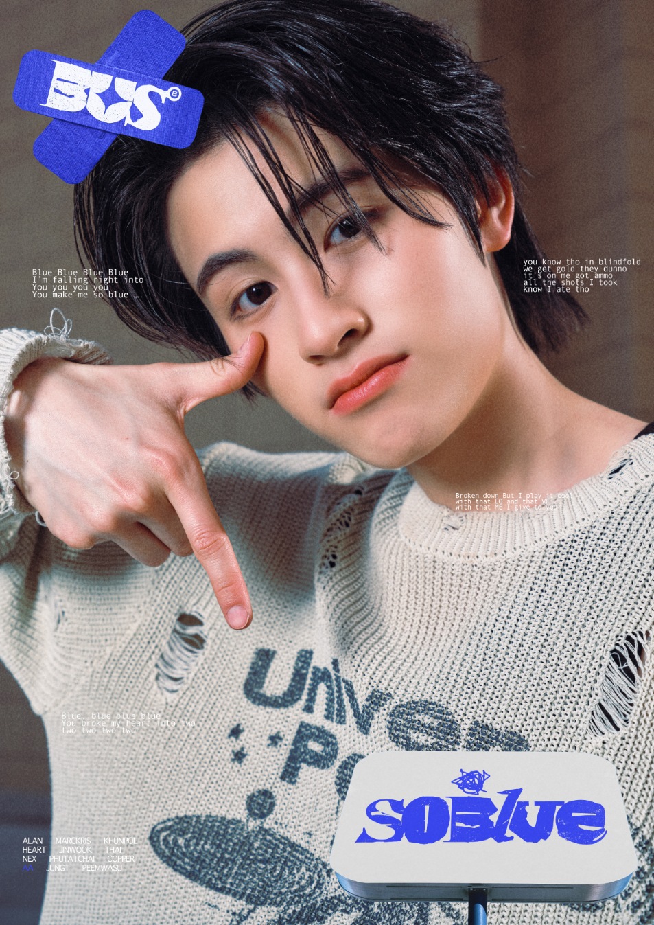 10FINALmemberKV AA14jan 2 copy 953x1347 1 BUS เสิร์ฟเพลงอกหักสไตล์ตัวดื้อ! ส่งซิงเกิลใหม่ "So Blue" แซดแต่ยังซ่า เพลงอกหักสุดกวนที่ฉีกกฎความเศร้าเดิมๆ