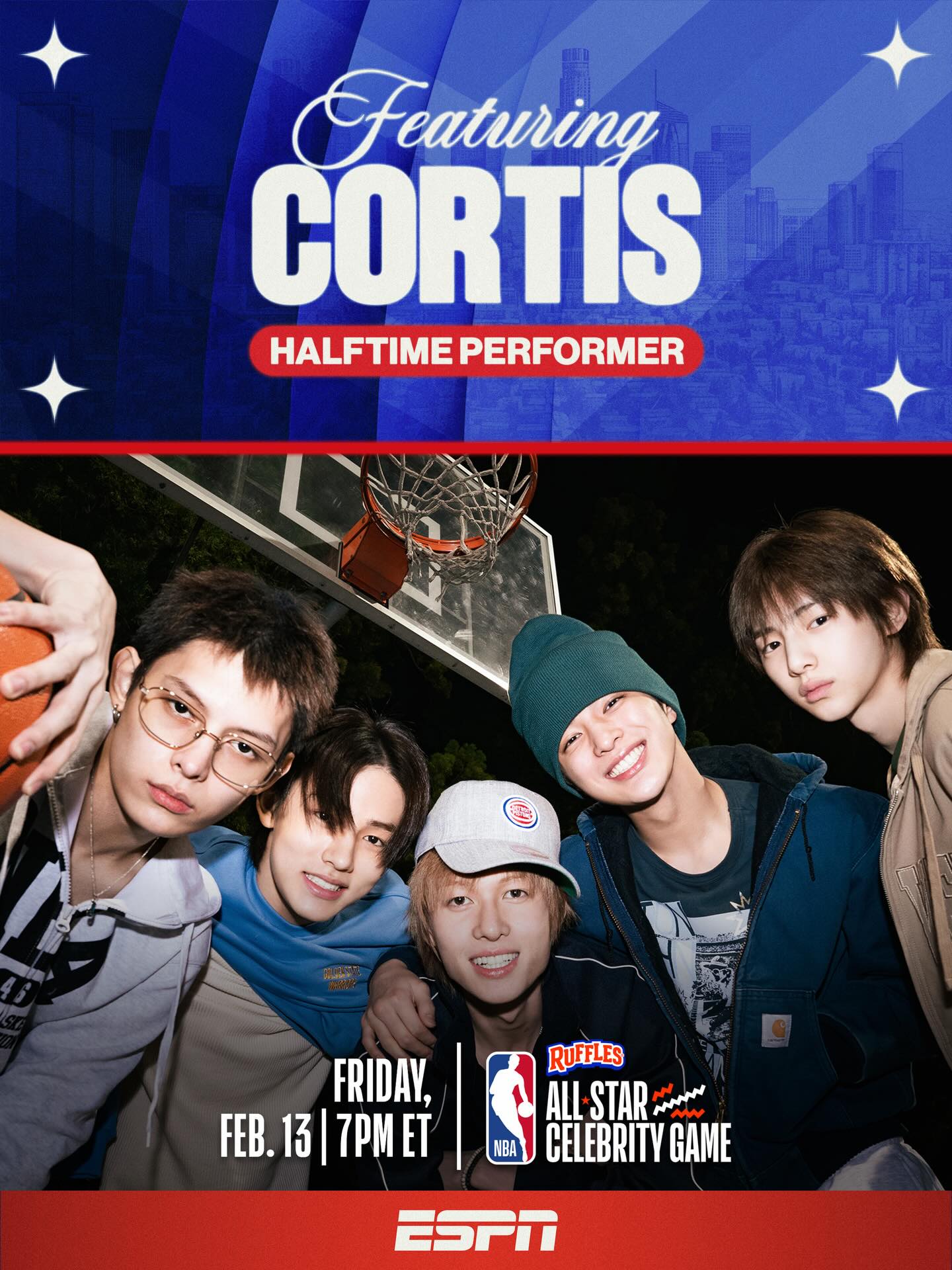626386110 18555998092000367 3223617411906305236 n CORTIS เตรียมโชว์ช่วง Halftime ในศึก NBA All-Star Celebrity Game 2026