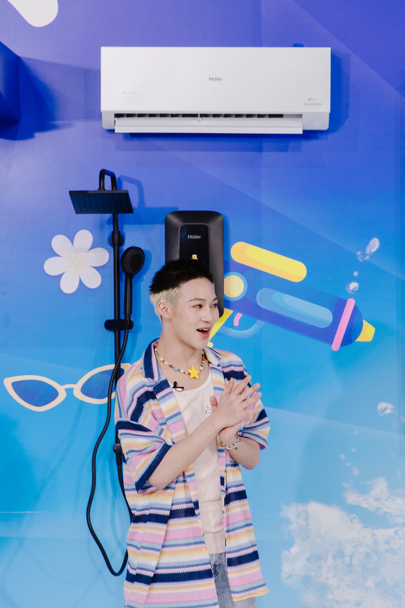 HA2B091 ดาเมจทะลุองศา! 5 หมาป่าหนุ่ม LYKN สาดความหล่อกิจกรรม Haier