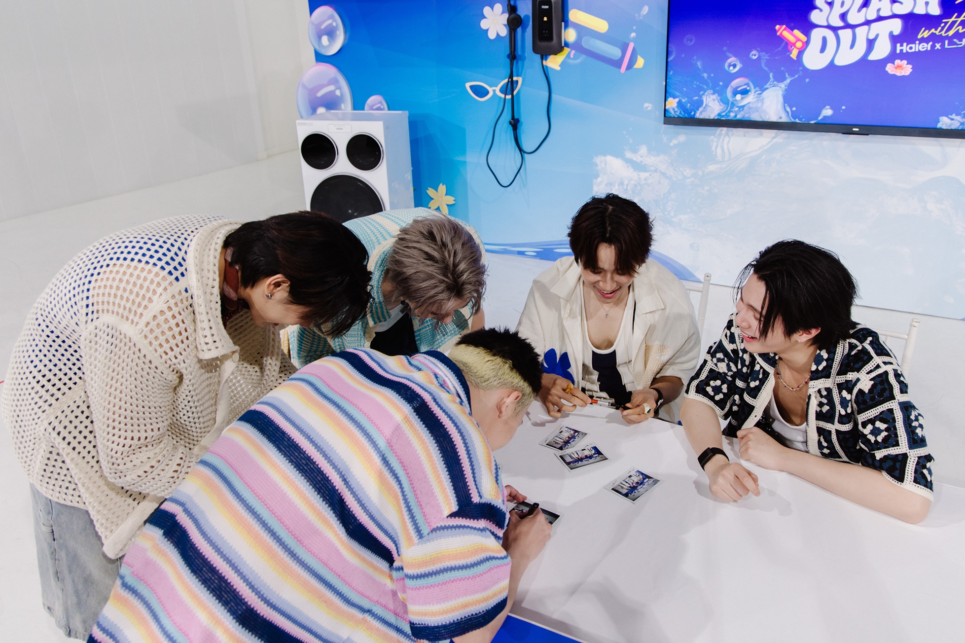 HAEF9E1 ดาเมจทะลุองศา! 5 หมาป่าหนุ่ม LYKN สาดความหล่อกิจกรรม Haier