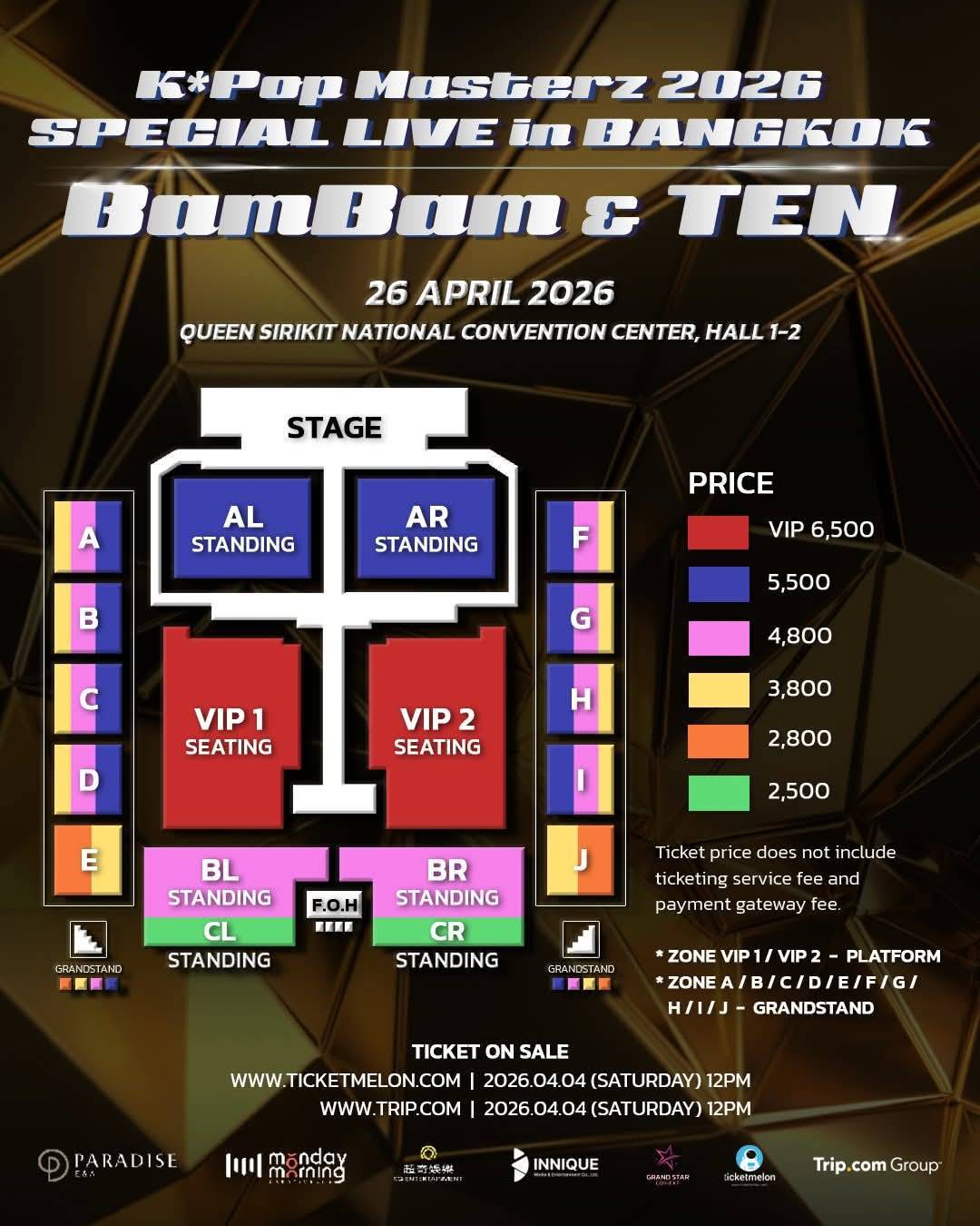K Pop Masterz 2026 BamBam TEN SPECIAL LIVE in BANGKOK 2 แบมแบม ควง เตนล์ สร้างปรากฏการณ์ใน K-Pop Masterz 2026 BamBam & TEN SPECIAL LIVE in BANGKOK 26 เมษายน 2569 นี้!! ที่ ศูนย์สิริกิติ์