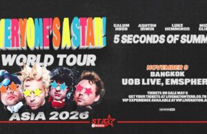 ‘5 Seconds Of Summer’ กลับมาแล้ว ใน “Everyone’s A Star!” 9 พฤศจิกายนนี้ ที่ยูโอบี ไลฟ์