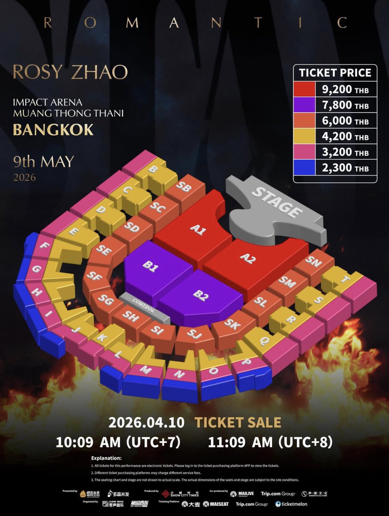 20260501 163854 จ้าวลู่ซือ ถึงไทยแล้ว! เพื่อเสิร์ฟคอนเสิร์ต Rosy Zhao "Stay Romantic" Concert in Bangkok 2026 จัดขึ้นวันเสาร์ที่ 9 พฤษภาคมนี้ เวลา 19.00 น. ณ อิมแพ็ค อารีน่า เมืองทองธานี