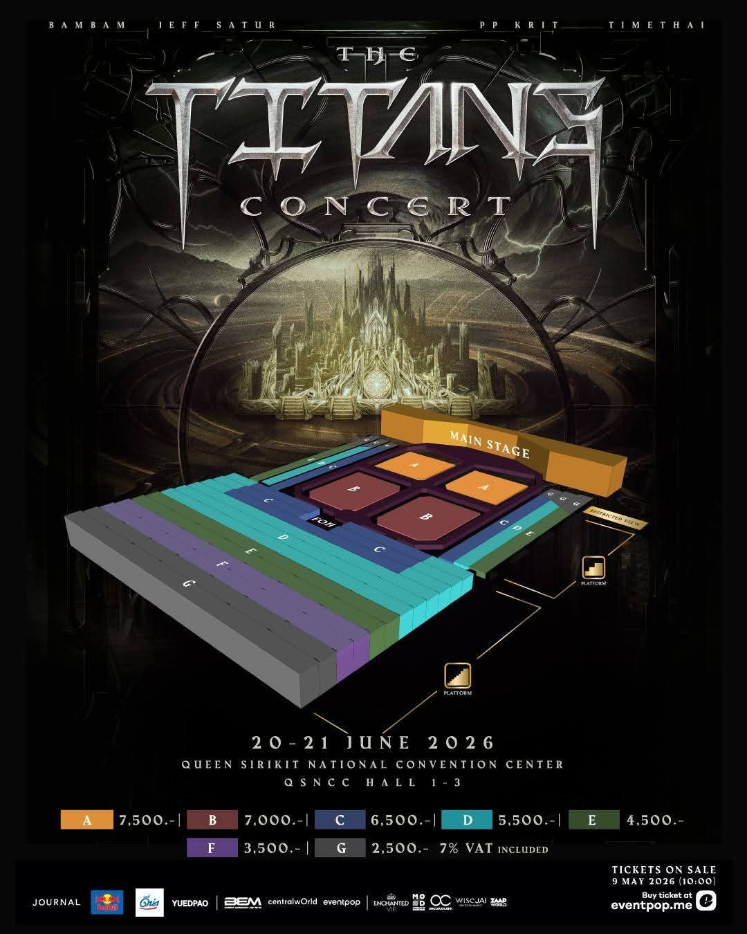 FB IMG 1777783069130 “THE TITANS CONCERT” การรวมตัวครั้งแรกของ “BAMBAM-JEFF SATUR-PP KRIT-TIMETHAI” เสาร์ที่ 20 และ วันอาทิตย์ที่ 21 มิถุนายน 2569 นี้ ณ ศูนย์การประชุมแห่งชาติสิริกิติ์