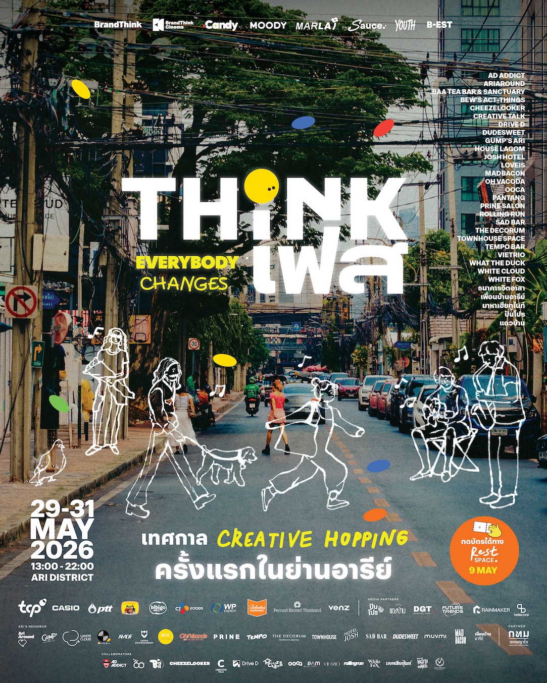 Main KV ThinkFest KV 1 0 0 กางแผนที่ลุยอารีย์! กับงาน "ThinkFest 2026" เทศกาล Creative Hopping สุดชิคประจำปี