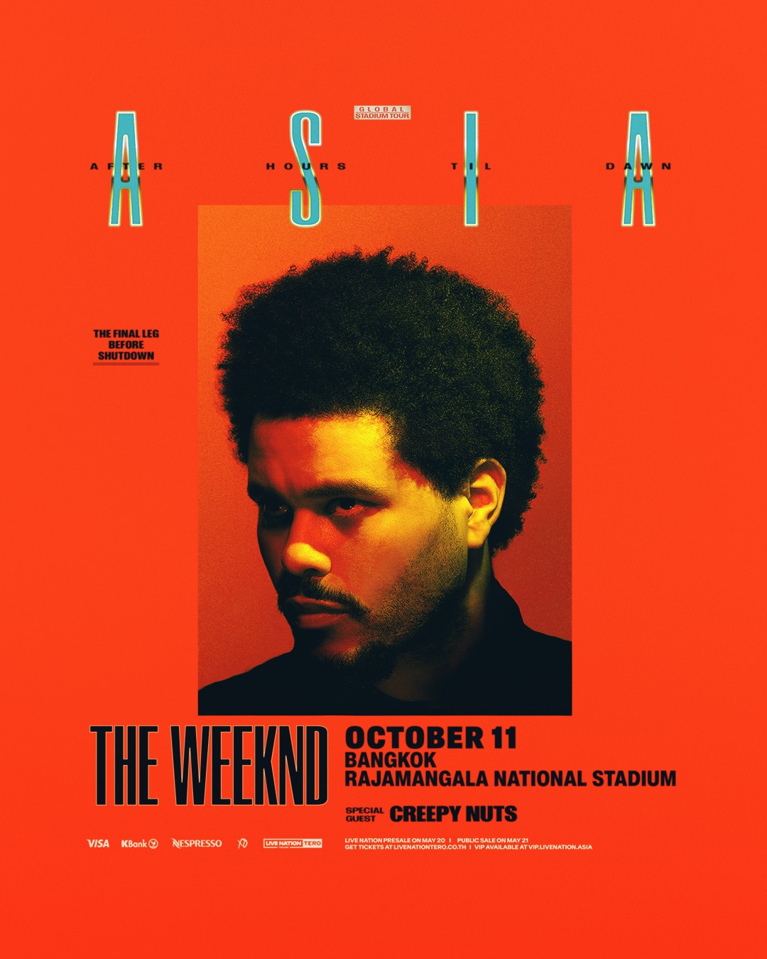 PreSale Social IG 1080x1350 VIP SaleLOGO Update ‘The Weeknd’ ลุยราชมังคลากีฬาสถาน พบกับคอนเสิร์ตสเตเดี้ยมสุดยิ่งใหญ่ “The Weeknd: After Hours Til Dawn Stadium Tour Live in Bangkok” 11 ตุลาคม 2569