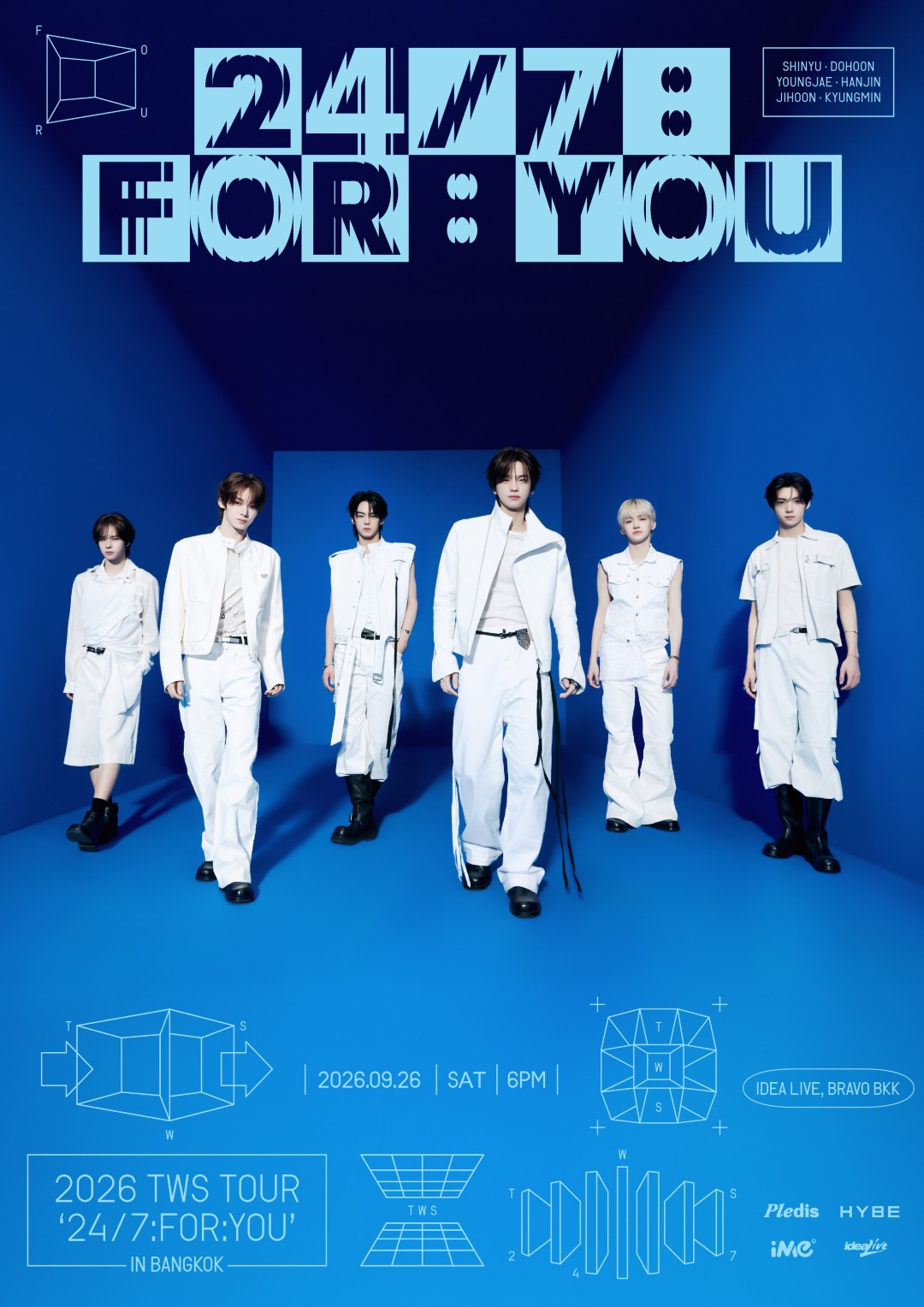 TWS Ver 2026 Tour Poster BKK 1 Show 20.5 TWS’ ชวนสร้างโมเมนต์สุดพิเศษแบบ 24/7 ในคอนเสิร์ตใหญ่ “2026 TWS TOUR '24/7:FOR:YOU' IN BANGKOK” 26 ก.ย. นี้! ณ บราโว่ บีเคเค