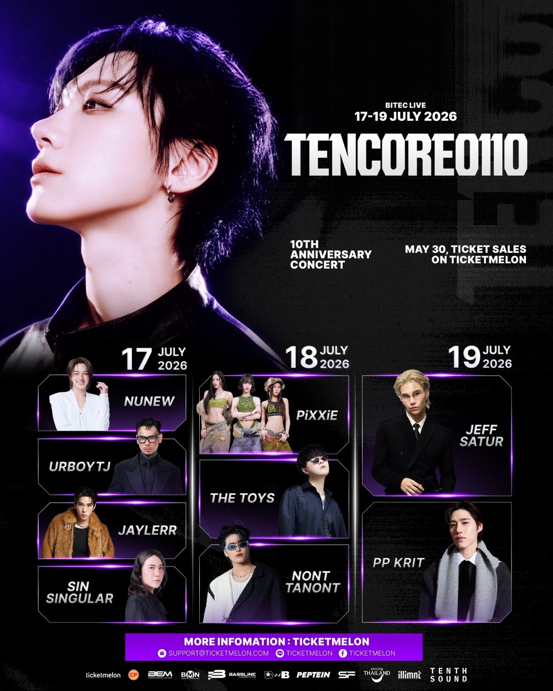 TENCORE0110 – 10th Anniversary Concert 2 TEN:CORE0110 – 10th Anniversary Concert คอนเสิร์ตครั้งสำคัญครบรอบ 10 ปี บนเส้นทางสายศิลปิน ของ ‘TEN LEE’