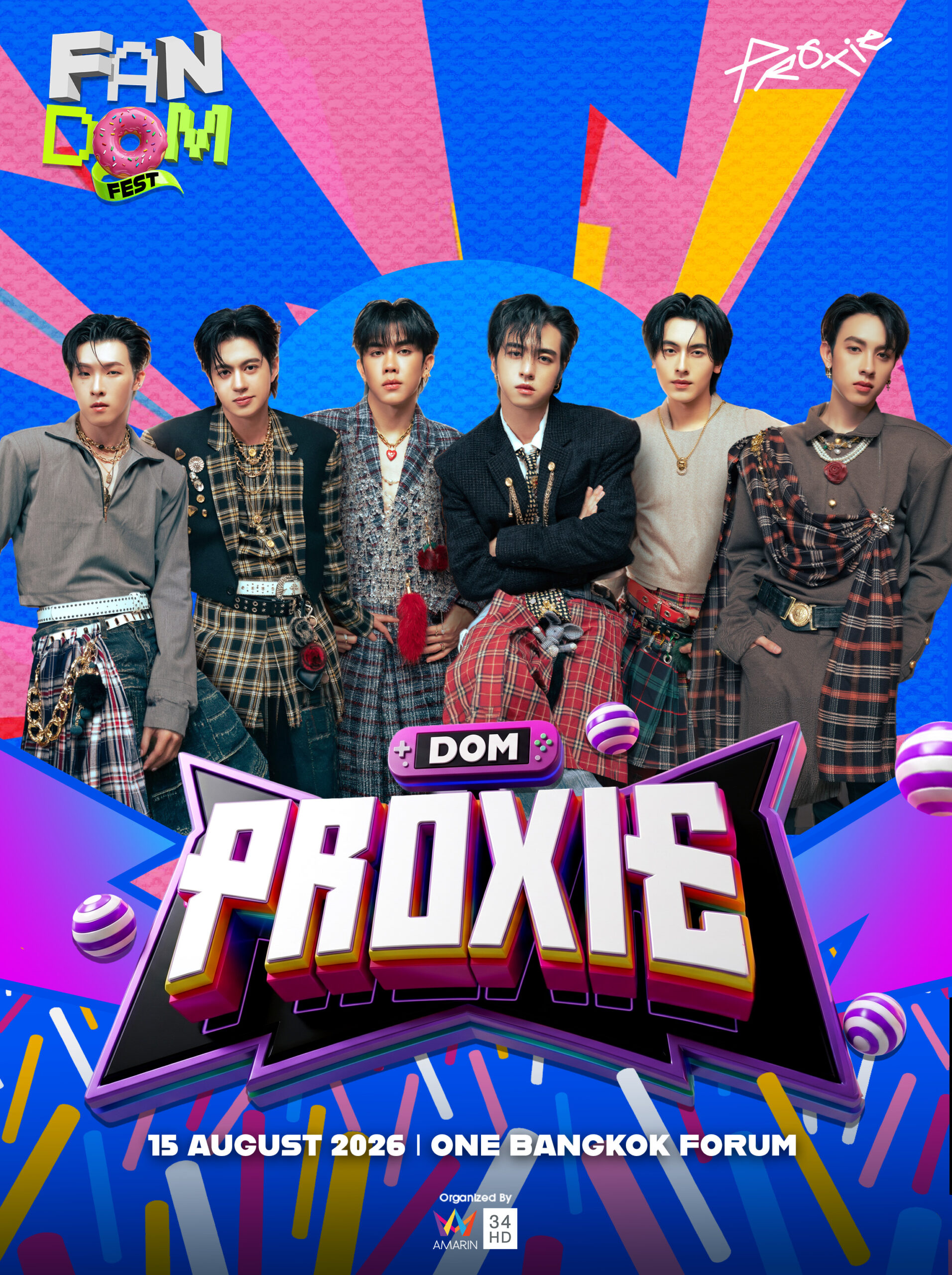proxie scaled “FANDOM FEST” รวมพลังแฟนคลับ T-POP ครั้งยิ่งใหญ่ PROXIE - ZEE-NUNEW - GELBOYS - BUTTERBEAR - PUN เสาร์ที่ 15 สิงหาคม 2569 ณ One Bangkok Forum