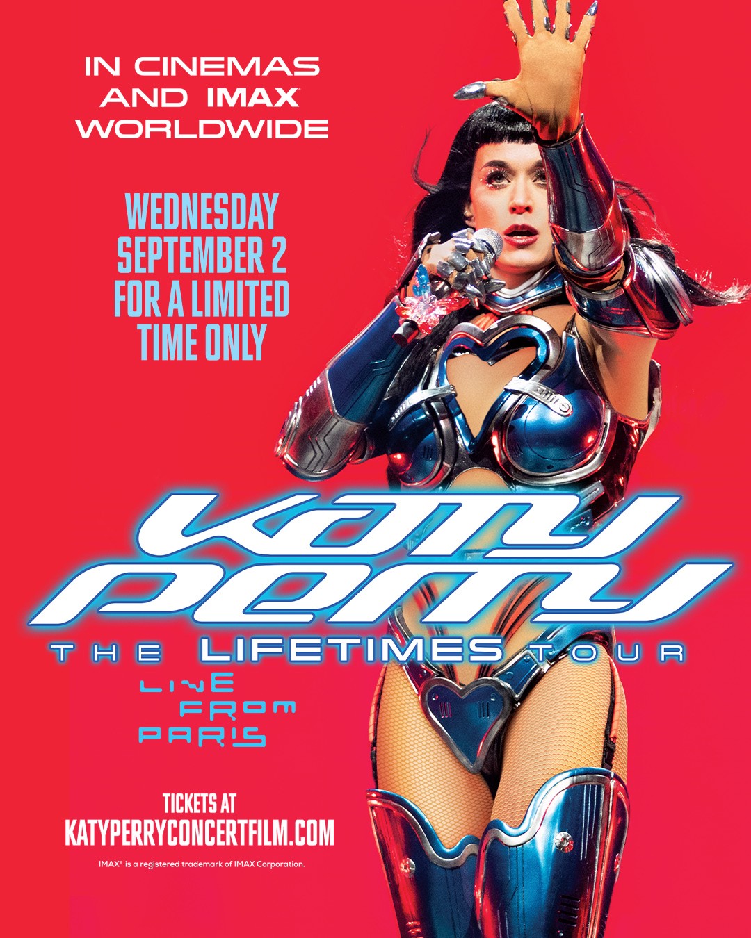 ! “KATY PERRY” ส่งภาพยนตร์คอนเสิร์ตสุดยิ่งใหญ่ “THE LIFETIMES TOUR - LIVE FROM PARIS” ฉายในโรงภาพยนตร์ เริ่ม 2 กันยายนนี้! 1 ! “KATY PERRY” ส่งภาพยนตร์คอนเสิร์ตสุดยิ่งใหญ่ “THE LIFETIMES TOUR - LIVE FROM PARIS” ฉายในโรงภาพยนตร์ เริ่ม 2 กันยายนนี้!