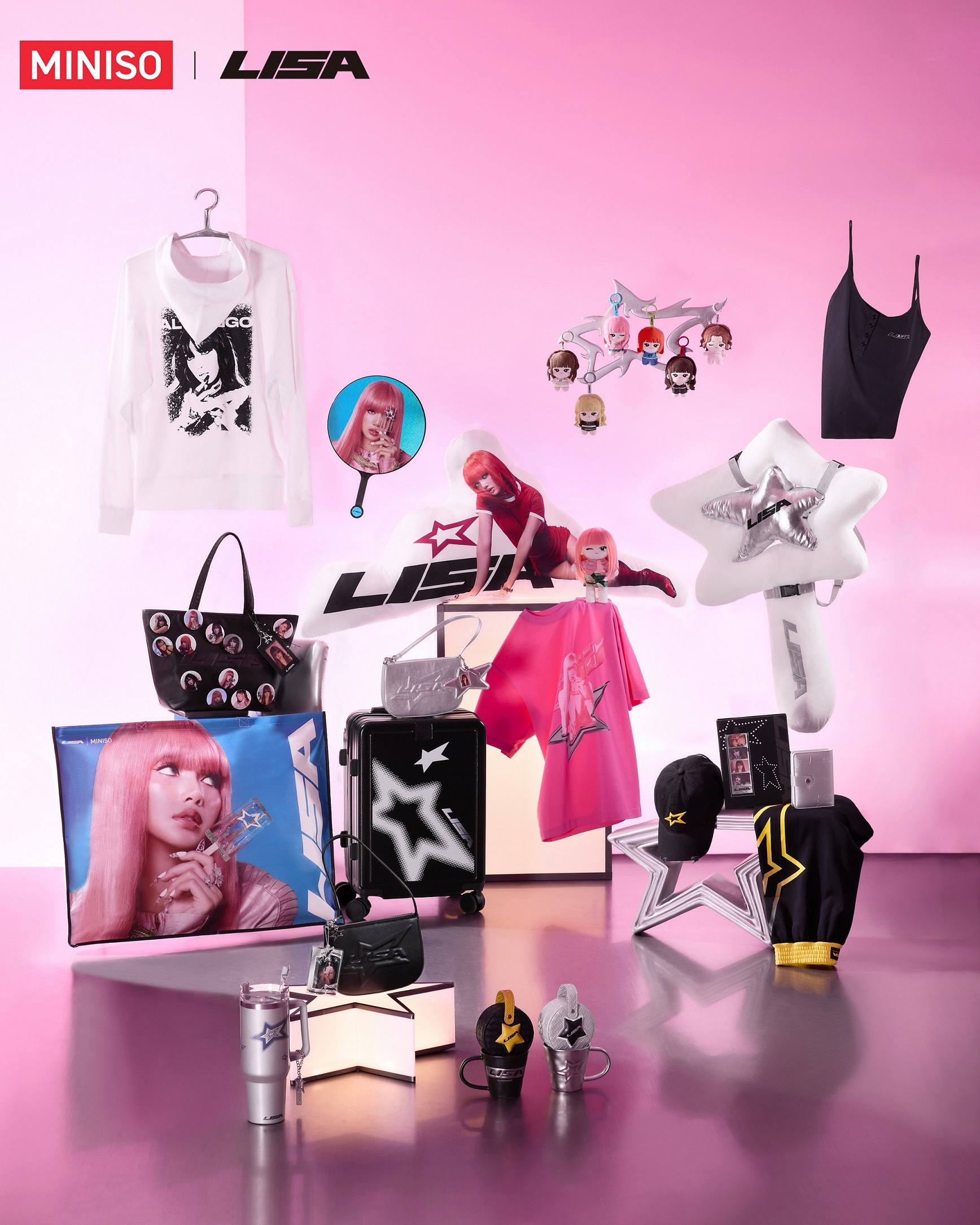 cloth bag MINISO × LISA GLOBAL POP-UP ปักหมุดครั้งแรกในโลกที่ไทย 1 ถึง 24 กันยายน 2026 ณ ICONSIAM
