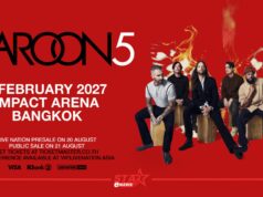 MAROON 5 พร้อมเจอแฟน ๆ ไทย อีกครั้งใน MAROON 5 Asia 2027 วันแสดง 9 กุมภาพันธ์ 2570 ที่อิมแพ็ค อารีน่า
