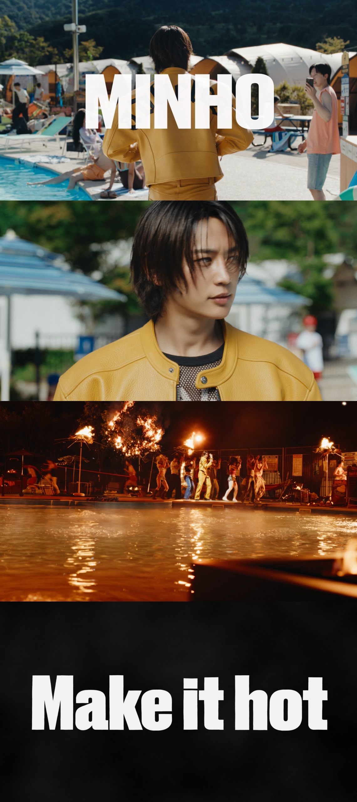 ภาพแคปเจอร์มิวสิกวิดีโอเพลงไตเติล MINHO มินิอัลบั้มชุดที่ 2 ‘Make it hot MINHO จัดเต็มความฮอตในมินิอัลบั้มชุดที่ 2 ‘Make it hot’