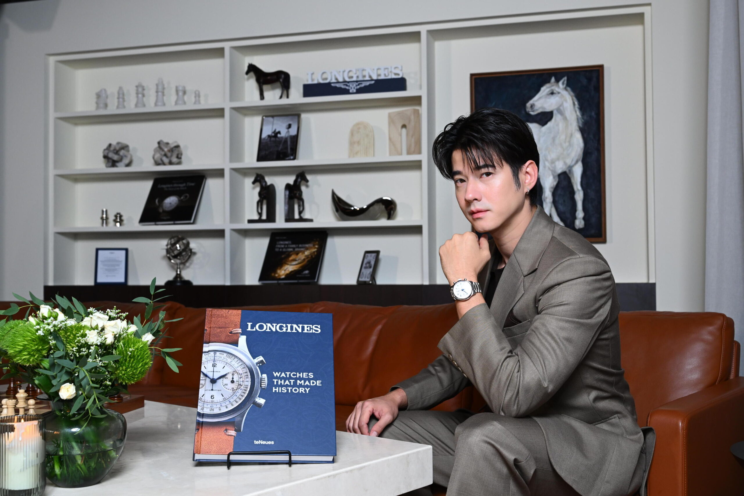 มาริโอ้ เมาเร่อ 2 scaled Friend of Longines มาริโอ้ - เก้า นำทีม จูเนียร์ - ต้าห์อู๋ ร่วมงานเปิดตัว “The Longines Master Collection”