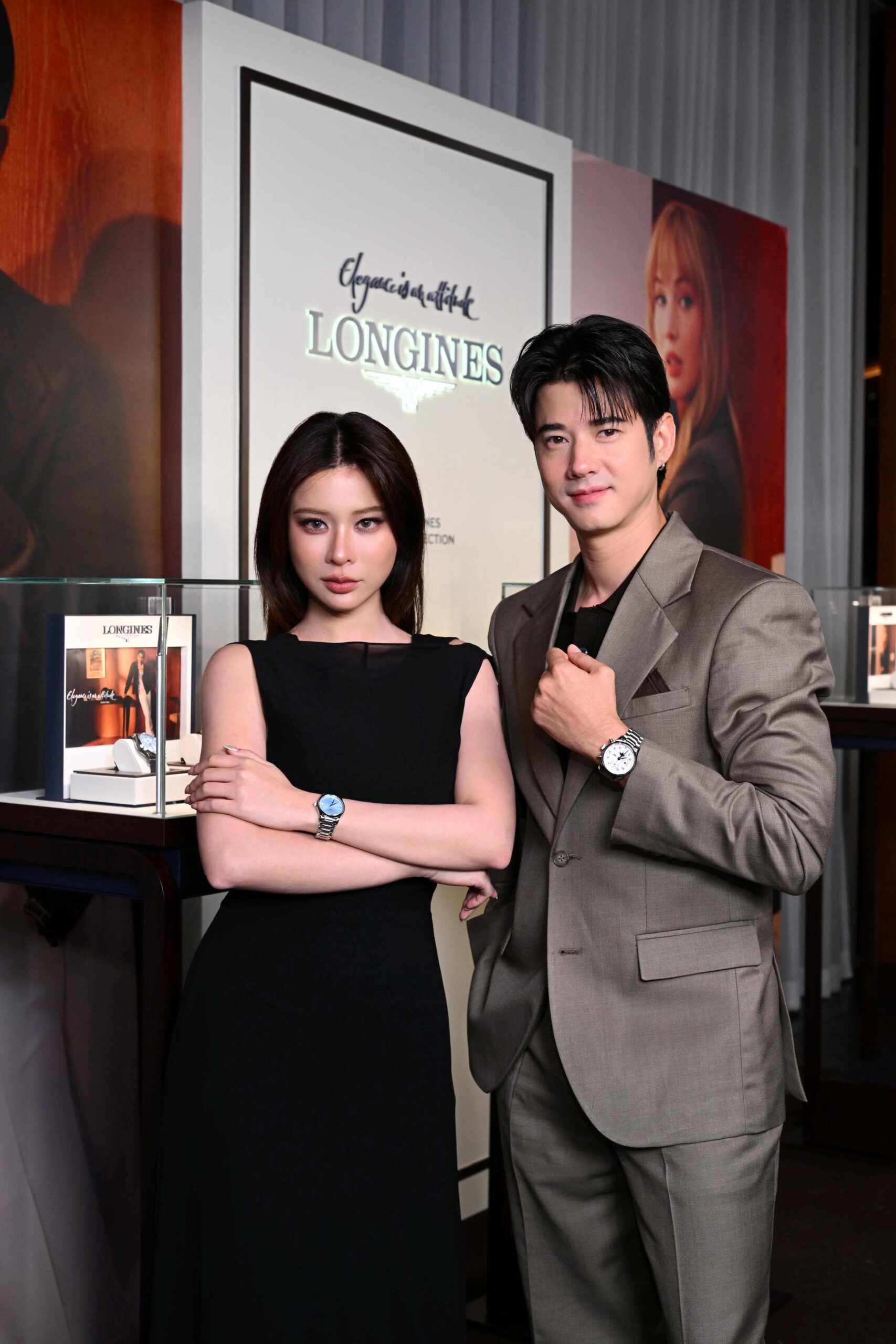 เก้า สุภัสสราทิพ อัครทวีพัชร์ และ มาริโอ้ เ scaled Friend of Longines มาริโอ้ - เก้า นำทีม จูเนียร์ - ต้าห์อู๋ ร่วมงานเปิดตัว “The Longines Master Collection”