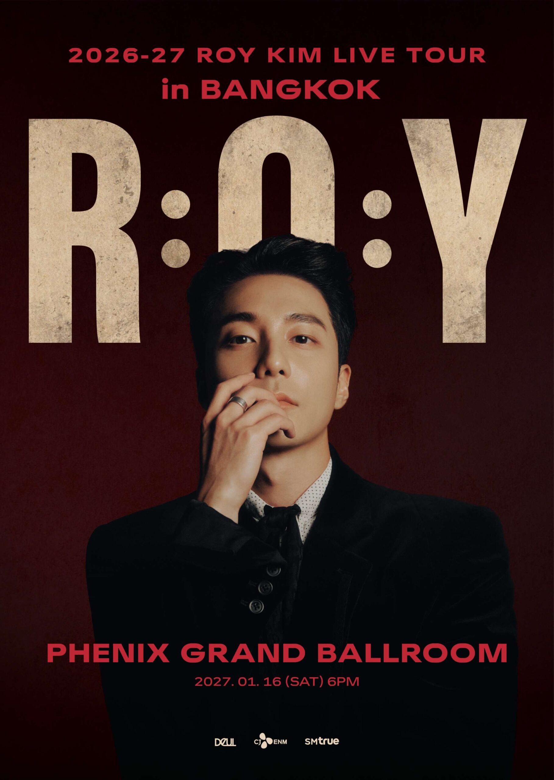 ภาพโปรโมตหลัก คอนเสิร์ต 2026 27 ROY KIM LIVE TOUR ROY in BANGKOK scaled ROY KIM จัดคอนเสิร์ตเดี่ยวครั้งแรกในไทย ‘2026-27 ROY KIM LIVE TOUR [R:O:Y] in BANGKOK’