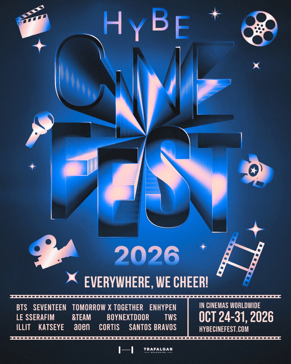 เปิดประสบการณ์ K-POP บนจอยักษ์อีกครั้งกับ “HYBE CINE FEST 2026”! ที่ เอส เอฟ เท่านั้น 1 1. SF HYBE CINE FEST 2026 เปิดประสบการณ์ K-POP บนจอยักษ์อีกครั้งกับ “HYBE CINE FEST 2026”! ที่ เอส เอฟ เท่านั้น