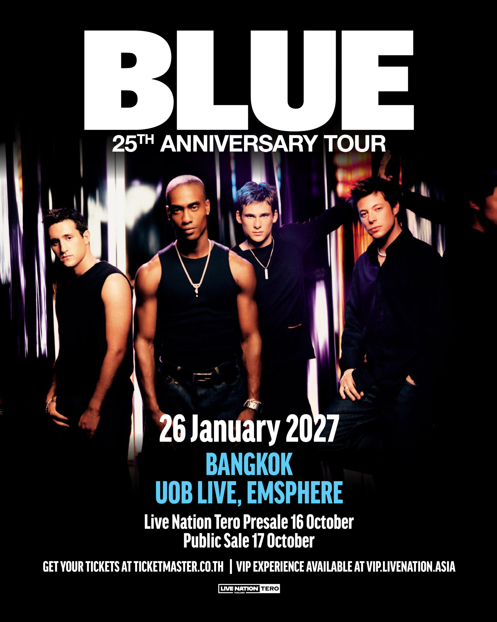 ‘BLUE’ ทัวร์คอนเสิร์ตครั้งใหม่ที่ไทย Blue 25th Anniversary Tour 26 มกราคม 2570 ยูโอบี ไลฟ์ เอ็มสเฟียร์ 1 BLUE BKK 1080x1350 PS@3x 100 scaled ‘BLUE’ ทัวร์คอนเสิร์ตครั้งใหม่ที่ไทย Blue 25th Anniversary Tour 26 มกราคม 2570 ยูโอบี ไลฟ์ เอ็มสเฟียร์