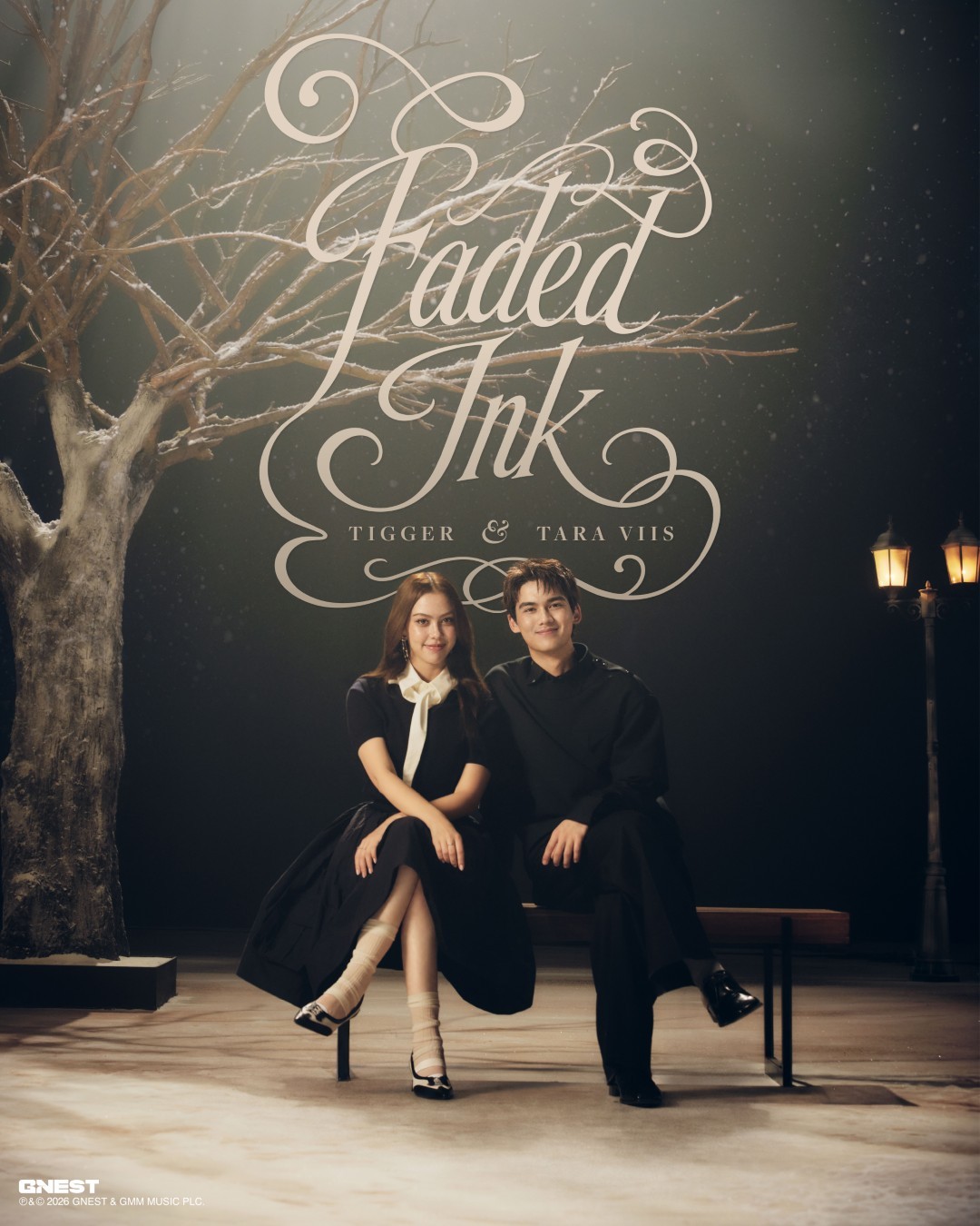 GNEST TIGGER ArtDirection PosterDesign PosterSize 4000x5000 d1 260923 1 TIGGER จับมือ TARA VIIS ปล่อยเพลง Faded Ink เพลงที่ทั้งคู่แต่งกันเองทุกขั้นตอน