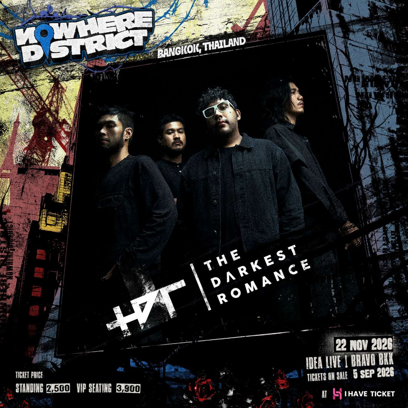 TDR nowheredistrict kv individual เทศกาลดนตรีอีโมแห่งปี ‘NOWHERE DISTRICT’ 22 พ.ย. นี้! ณ IDEA LIVE, BRAVO BKK